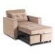 Крісло розкладне MEBEL ELITE SOLOR Velvet Беж