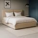 Ліжко двоспальне MEBEL ELITE MARSYLIA Sztruks 160x200 см Беж