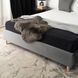 Кровать бархатная MEBEL ELITE BOND Velvet 160x200см Серый
