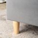 Кровать бархатная MEBEL ELITE BOND Velvet 160x200см Серый