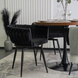 Стілець поворотний оксамитовий MEBEL ELITE LILI Velvet Чорний