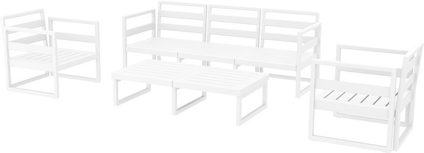 Комплект меблів для тераси Siesta Onto Mykonos Lounge Set XL White Білий