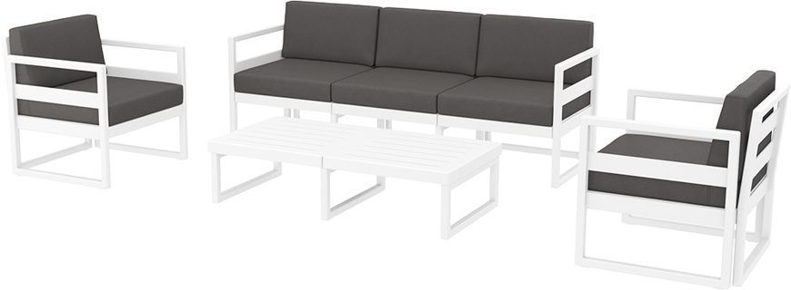 Комплект меблів для тераси Siesta Onto Mykonos Lounge Set XL White Білий