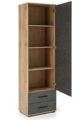 Витрина LIMA REG-1 Halmar 200 Дуб Вотан / Серый фотография