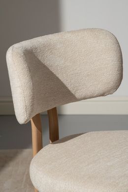 Стул TANO Intarsio дуб металл/беж тк. фотография