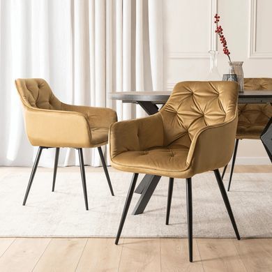 Стул MEBEL ELITE MODESTO Velvet Горчица фотография