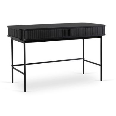 Письмовий стіл MEBEL ELITE TRISH 120 см чорний фотографія