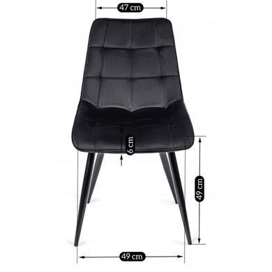 Комплект стол раскладной MEBEL ELITE CLARK 120(160)х80 см Дуб артизан/черный +4 стула RIO Черный фотография