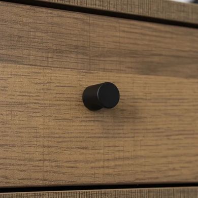 Письменный стол MEBEL ELITE LAMICA 100 см Орех / Черный фотография