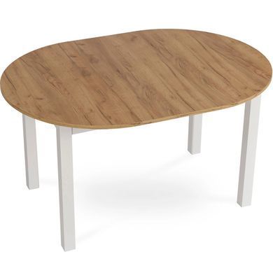 Стол кухонный раскладной MEBEL ELITE HARRY 102(142)х102 Дуб крафт/ Белый фотография