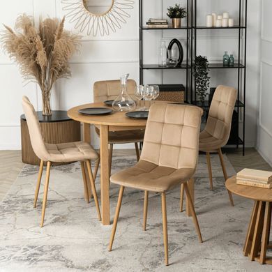 Стіл розкладний MEBEL ELITE KANTE 102(142)х102 см Дуб фотографія