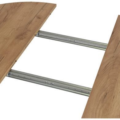 Стол кухонный раскладной MEBEL ELITE HARRY 102(142)х102 Дуб крафт/ Белый фотография
