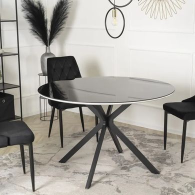 Стол круглый MEBEL ELITE ALLEN 120 см Черный фотография