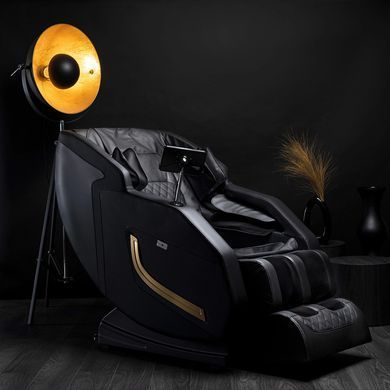 Массажное кресло MEBEL ELITE PX PRO MAX экокожа черный фотография