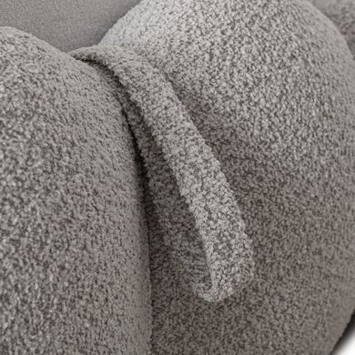 Кровать двуспальная MEBEL ELITE ANKARA 140x200 см Серая Букле фотография