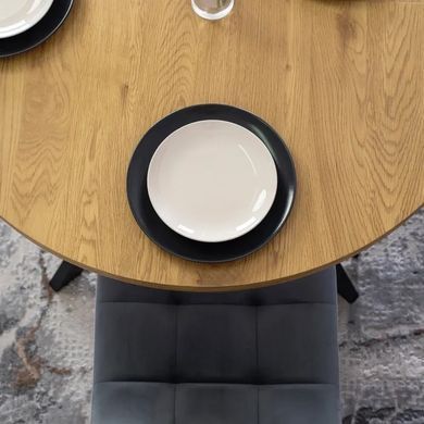 Стілець оксамитовий MEBEL ELITE PERU Velvet, Сірий фотографія