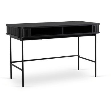 Письмовий стіл MEBEL ELITE TRISH 120 см чорний фотографія