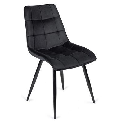 Комплект стол раскладной MEBEL ELITE CLARK 120(160)х80 см Дуб артизан/черный +4 стула RIO Черный фотография