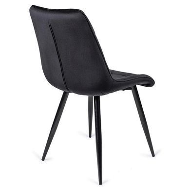 Комплект стол раскладной MEBEL ELITE CLARK 120(160)х80 см Дуб артизан/черный +4 стула RIO Черный фотография