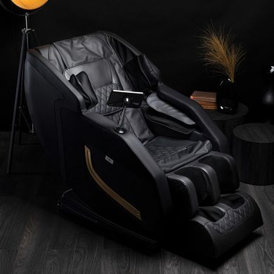 Массажное кресло MEBEL ELITE PX PRO MAX экокожа черный фотография