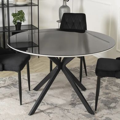 Стол круглый MEBEL ELITE ALLEN 120 см Черный фотография