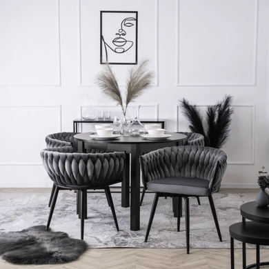 Стілець поворотний оксамитовий MEBEL ELITE LILI Velvet Сірий фотографія
