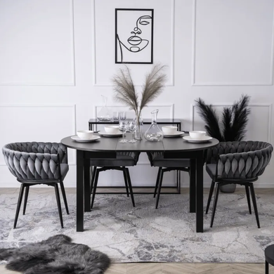 Стілець поворотний оксамитовий MEBEL ELITE LILI Velvet Сірий фотографія
