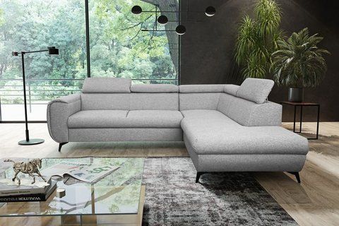 Диван кутовий розкладний MONA PIK на ніжках Perfect Home Польща Сірий фотографія