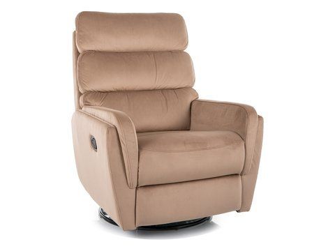 Крісло розкладне ARGOS Velvet Signal Беж фотографія