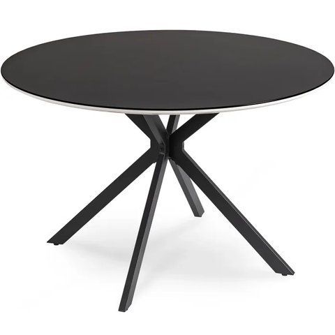 Стіл круглий MEBEL ELITE ALLEN 120 см Чорний фотографія
