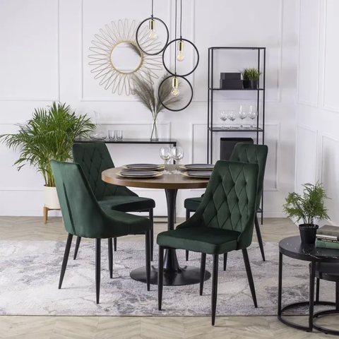 Стул бархатный MEBEL ELITE CORK Velvet Зеленый фотография