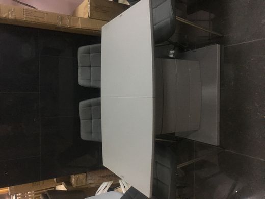 Стіл розкладний TMM-50-1 VETRO 120x80 Світло-Сірий Матовий фотографія