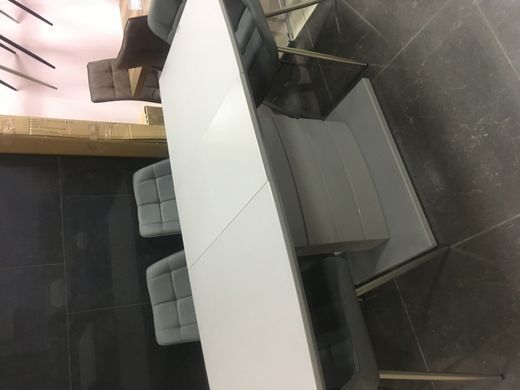 Стіл розкладний TMM-50-1 VETRO 120x80 Світло-Сірий Матовий фотографія