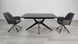 Стол раскладной VINCENT CERAMIC Intarsio 140(200)*90 графит мат/черный