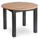 Стіл розкладний круглий MEBEL ELITE HARRY 102(142)х102 см Дуб Крафт / Чорний фотографія
