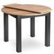 Стіл розкладний круглий MEBEL ELITE HARRY 102(142)х102 см Дуб Крафт / Чорний