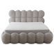 Кровать двуспальная MEBEL ELITE ANKARA 140x200 см Серая Букле