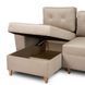 Кутовий диван лівий, оксамитовий MEBEL ELITE MATEO Velvet 248 см Бежевий Лівий