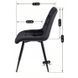 Комплект стол раскладной MEBEL ELITE CLARK 120(160)х80 см Дуб артизан/черный +4 стула RIO Черный