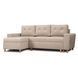 Кутовий диван лівий, оксамитовий MEBEL ELITE MATEO Velvet 248 см Бежевий Лівий