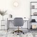 Стул офисный поворотный бархатный MEBEL ELITE MILAN Velvet Серый / Золотой