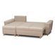 Кутовий диван лівий, оксамитовий MEBEL ELITE MATEO Velvet 248 см Бежевий Лівий