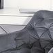 Стул офисный поворотный бархатный MEBEL ELITE MILAN Velvet Серый / Золотой