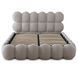 Кровать двуспальная MEBEL ELITE ANKARA 140x200 см Серая Букле