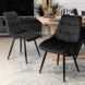Комплект стол раскладной MEBEL ELITE CLARK 120(160)х80 см Дуб артизан/черный +4 стула RIO Черный