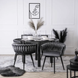 Стілець поворотний оксамитовий MEBEL ELITE LILI Velvet Сірий