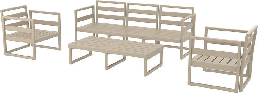 Комплект меблів для тераси Siesta Onto Mykonos Lounge Set XL Taupe Бежевий