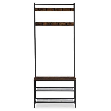 Вешалка MEBEL ELITE JETT 70 рустикальный дуб/черный фотография
