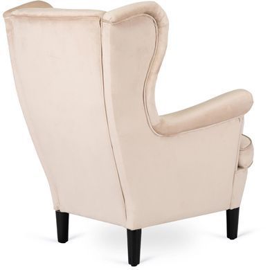 Крісло м'яке оксамитове MEBEL ELITE KLARIS 2 Velvet Беж фотографія