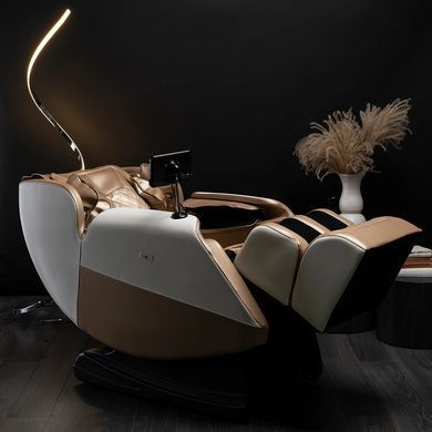 Массажное кресло MEBEL ELITE RX ULTRA PRO MAX экокожа бежевий фотография
